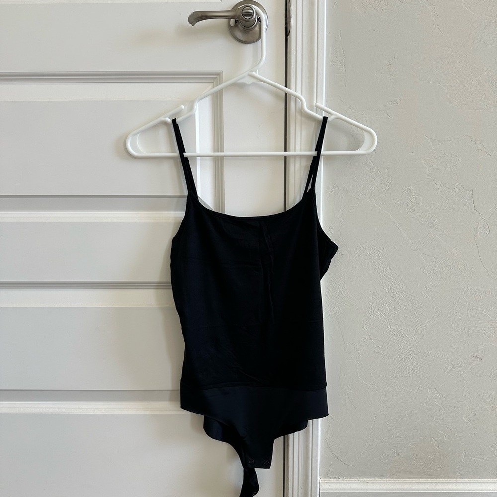 L'AGENCE Ford Spaghetti Tank Bodysuit in black, size XS - Picture 3 of 3